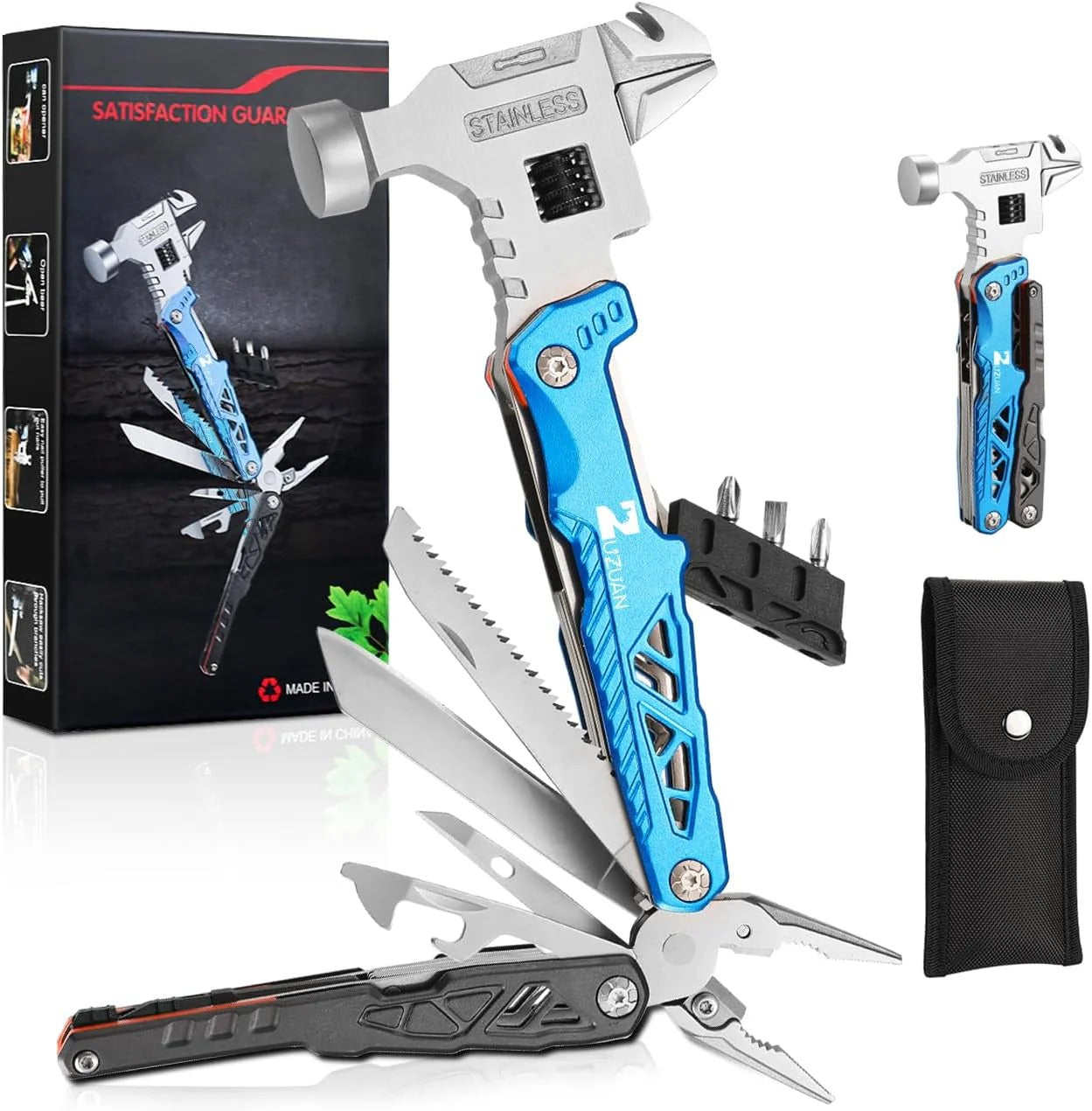 18 in 1 Multitool,Professional Stainless Steel Multitool Pliers